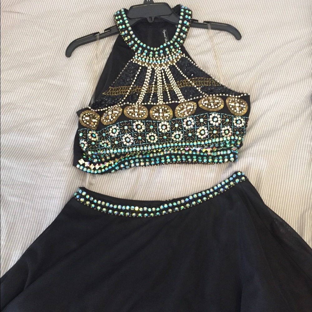 Crystal Doll 2-piece Prom Dress